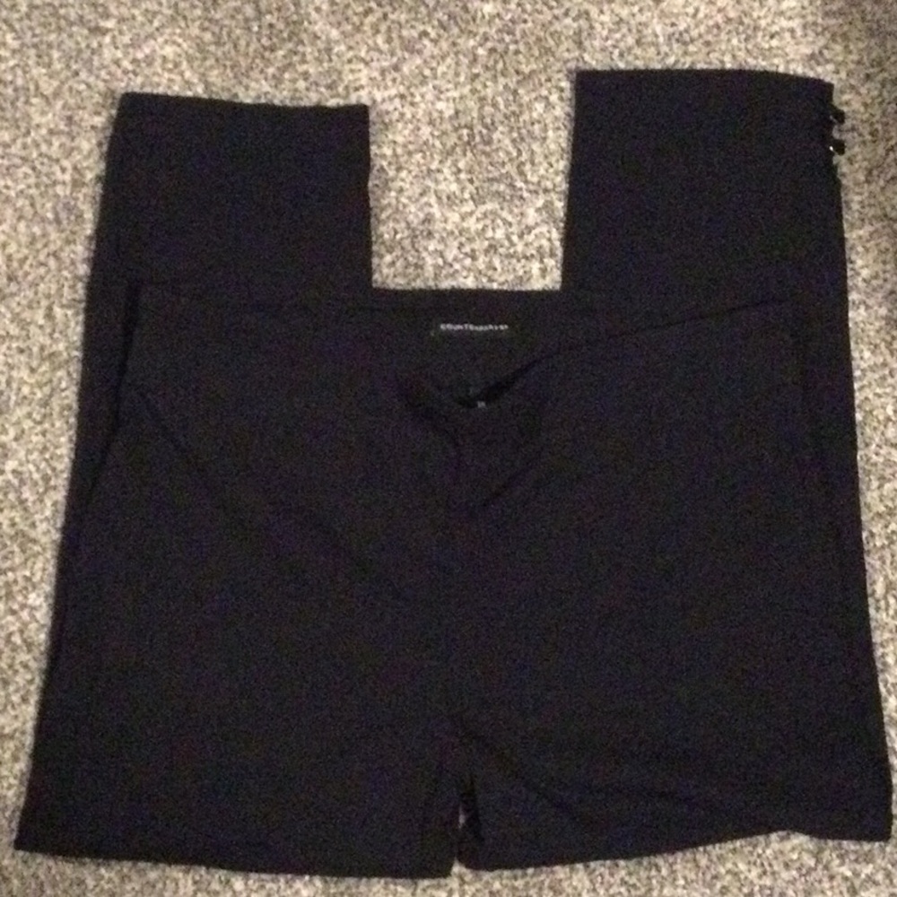 Capris with embellishments on cuff